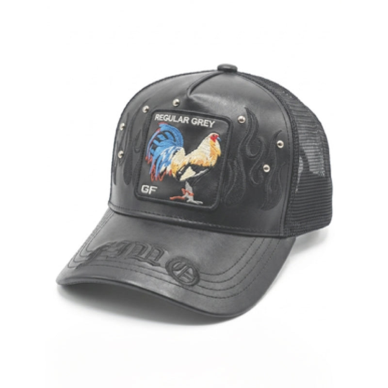 Fino Gallo Leather Trucker Cap