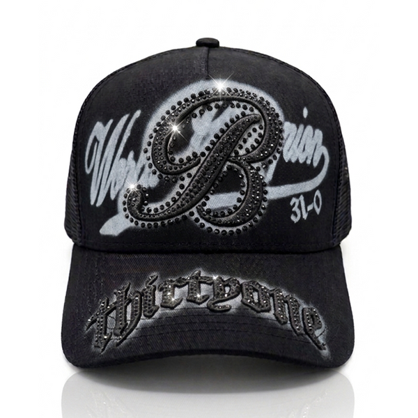31 Hats Benavides Rhinestone Trucker Cap