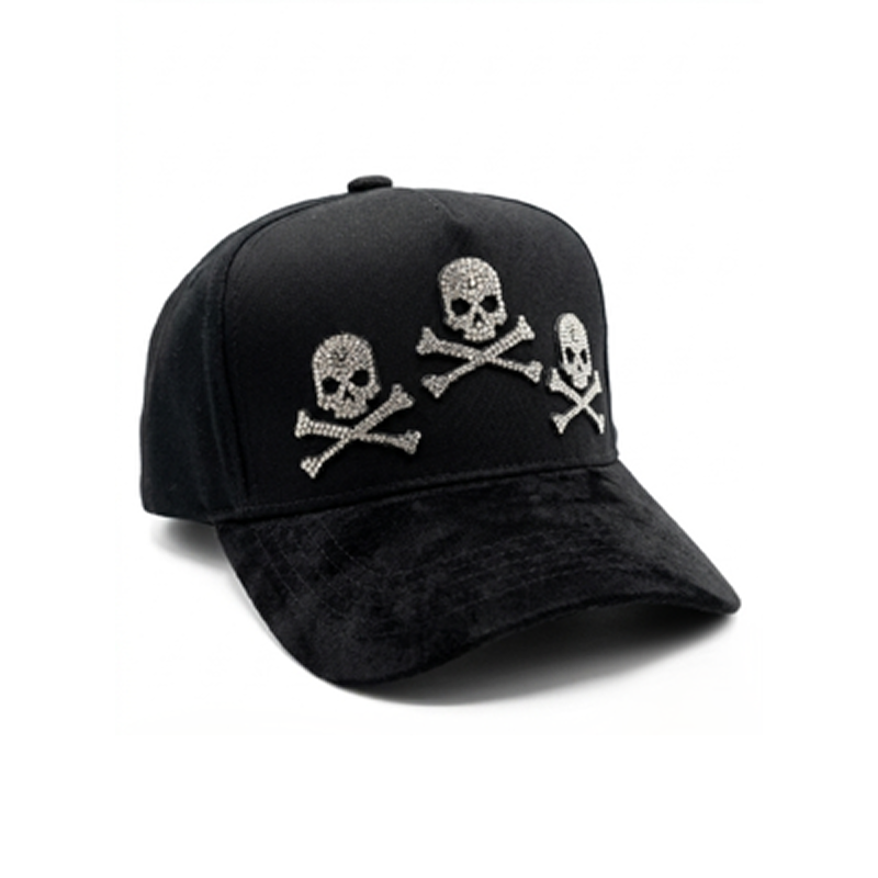 Barbas Skull Fest Rhinestone Cap