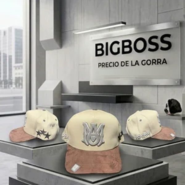 BigBoss Cream Monogram Cap