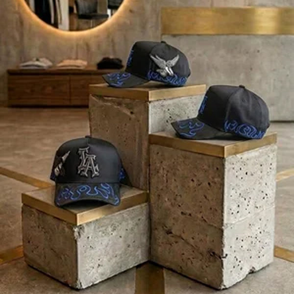 Kevin Hats Blue Flame Cap