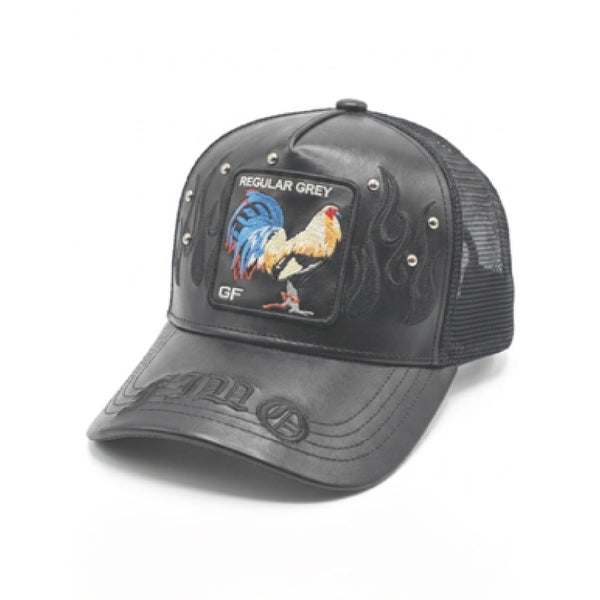Fino Gallo Leather Trucker Cap