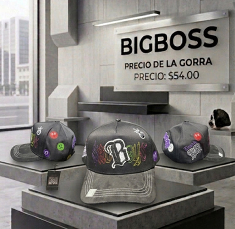 B Boys Patch Trucker Cap – Black