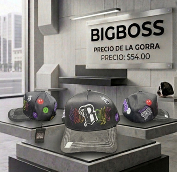 B Boys Patch Trucker Cap – Black