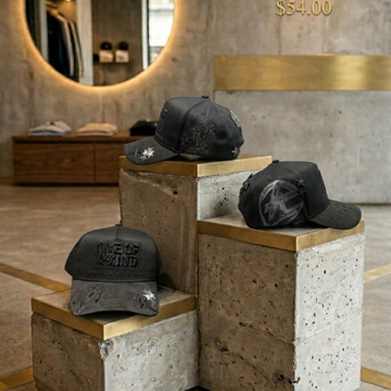 Kevin Hats Black Star Cap