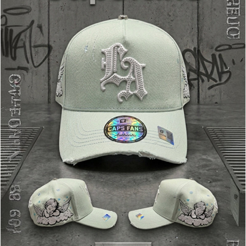 Capsfans LA Angel Distressed Cap