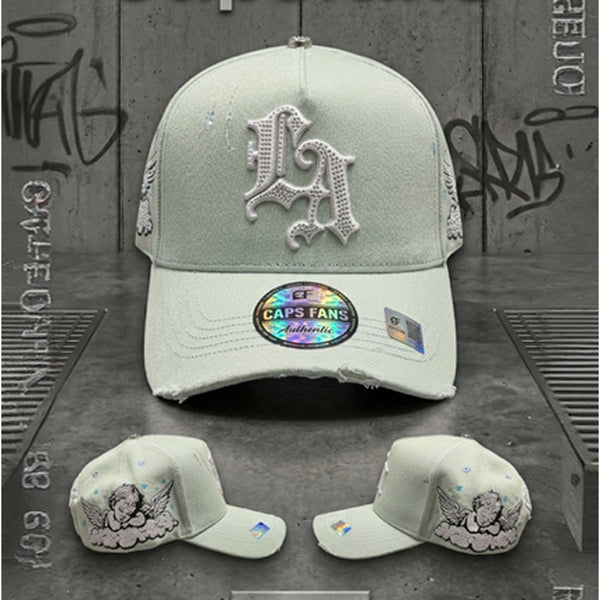 Capsfans LA Angel Distressed Cap