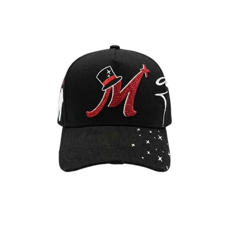 El Mago Crystal M Distressed Cap