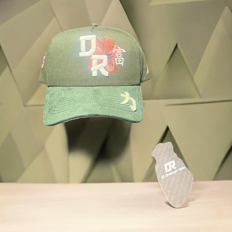 Dreamer Kanji Cap – Olive Green