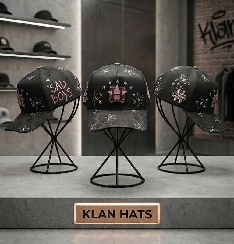 Klan Hats Sad Boss Blue Cap