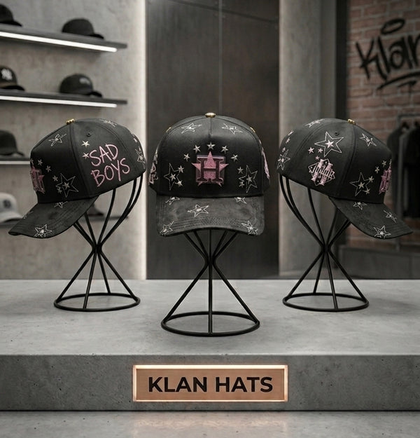 Klan Hats Sad Boss Blue Cap